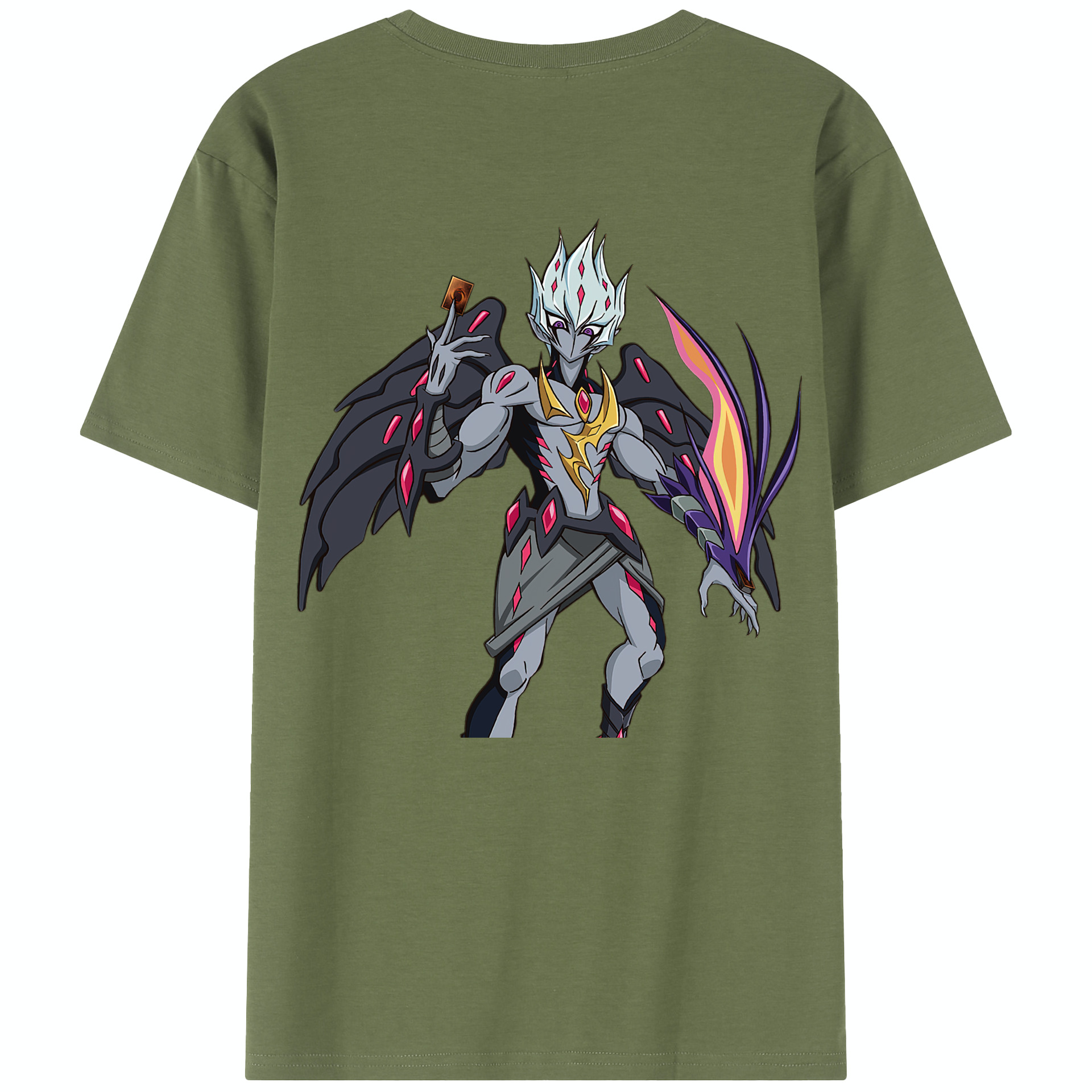 （画像用） 遊☆戯☆王 Yu-Gi-Oh! 綿100％半袖Tシャツ（背面プリント）